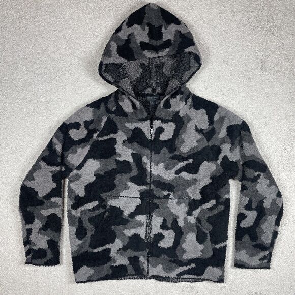 Barefoot Dreams Tops - Barefoot Dreams Hoodie Womens Extra Small Cozychic Relaxed Thick Camo Zip